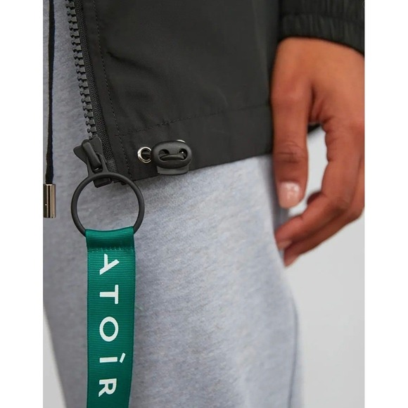 ATOIR Small Size 6 The Athlete Jacket Black Nylon Hooded Utility Style - Picture 11 of 12